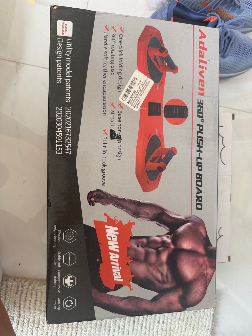 Adaliven 360° Push-Up Board - Red